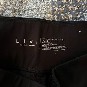 LIVI for Lane Bryant Black Signature Stretch Leggings